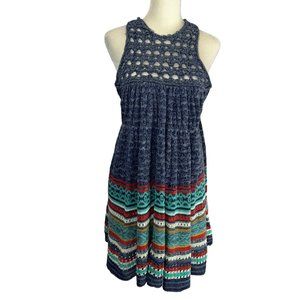 Free People Urban Outfitters Bohemian Knit Sweater Dress Size Large